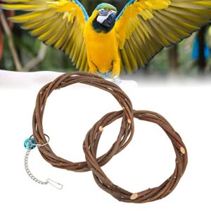 Bird Toys, Bird Cage Hammock Swing Bird Double Swing Training Entertaining Your Parakeet Bird Perches for Small Parakeets Cockatiels(Double Ring Swing)