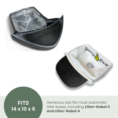 Leo's Loo Too by Casa Leo I Waste Litter Drawer Liner Bags for Automatic Litter Boxes I Heavy Duty 2mil Thick with Drawstring I Unscented 25 count