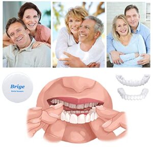 Denture Smile Teeth Customizable Temporary Perfect Fake Teeth Molds Braces for Snap in Instant &Confidence Smile