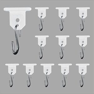 rv awning hooks, rv awning light clips for christmas camping awning lights decor, hang clothes,hang plants and more.easily slide into rv awning roller bar channel (12 pcs)