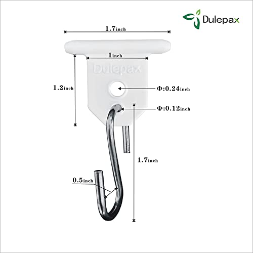 RV Awning Hooks, RV Awning Light Clips for Christmas Camping Awning Lights Decor, Hang Clothes,Hang Plants and More.Easily Slide Into RV Awning Roller Bar Channel (12 PCS)