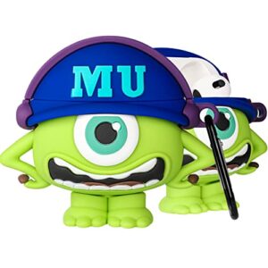 mulafnxal for airpods 3 3rd generation case cute 3d lovely unique cartoon for airpod 3 silicone cover fun funny cool design fashion cases for boys girls kids teen for air pods 3 (2021) (hat big eye)