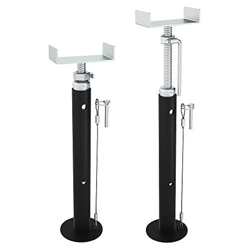 2pcs Heavy Duty RV Slide Out Support Jacks Adjusts from 19" to 47", 5000lb Capacity for RV, Camper and Travel Trailer. (19" to 47")