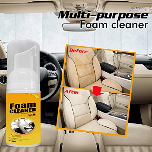 WOSLXM Multifunctional Car Foam Cleaner Spray, All-Purpose Household Cleaners for Car and Kitchen House, Lemon Flavor(300ML)