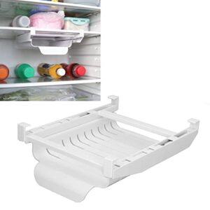 Ziplock Bag Hanging Storage Rail Rack, Fridge Shelf Holder Clip Sliding Rail Tray Save Space for Fridge