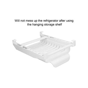 Ziplock Bag Hanging Storage Rail Rack, Fridge Shelf Holder Clip Sliding Rail Tray Save Space for Fridge