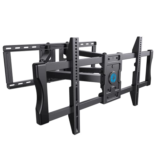 Pipishell TV Wall Mount Bracket Full Motion for 50-90 Inch OLED QLED Flat Curved TV with 29 Inch Extension Articulating Arm Swivel Tilt Level, Max VESA 800x400mm Up to 132 lbs Fits 16/18/24 Inch Studs