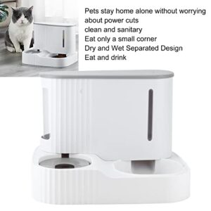 Automatic Cat Feeders,Detachable 2-in-1 Water and Food Bowl Set, Gravity Refill, Easily Clean, Self Feeding for Small Large Pets Puppy Kitten Rabbit Bunny