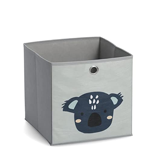 Zeller Koala 14425 Storage Box Fleece Approx. 28 x 28 x 28 cm Grey