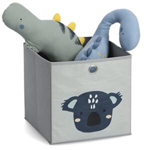 Zeller Koala 14425 Storage Box Fleece Approx. 28 x 28 x 28 cm Grey