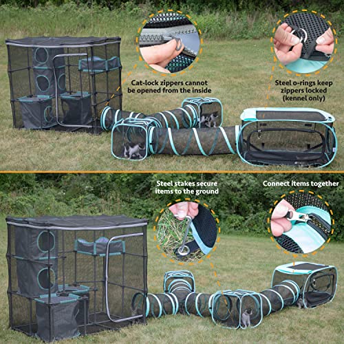 Kitty City Claw Indoor and Outdoor Mega Kit Cat Furniture, Cat Sleeper, Outdoor Kennel