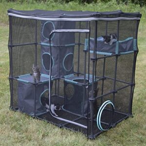 Kitty City Claw Indoor and Outdoor Mega Kit Cat Furniture, Cat Sleeper, Outdoor Kennel