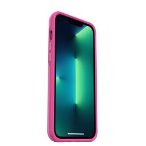 OtterBox iPhone 13 Pro Max and iPhone 12 Pro Max Symmetry Series+ Case - Strawberry Pink , ultra-sleek, snaps to MagSafe, raised edges protect camera & screen