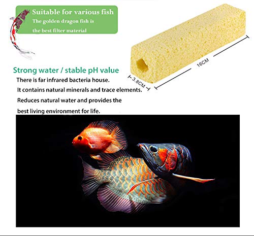 ZHHMl Aquarium Fitler Media Aquarium Bio Balls Filter Media Cultivate nitrifying Bacteria Freshwater/seawater Biological Filtration (20PCS) (Rectangle)