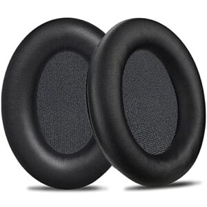 soulwit earpads cushions replacement for sennheiser hd201 hd201s hd180 hd418 hd419 hd421 hd428 hd429 hd438 hd439 hd448 hd449 headphones, ear pads with softer protein leather, noise isolation foam