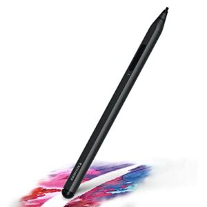 renaisser stylus pen for surface, first soft tail & barrel dual eraser, usb-c charging, made in taiwan, 4096 pressure sensitivity, compatible with surface pro 8/7/laptop studio/go 3/duo 2, raphael 530