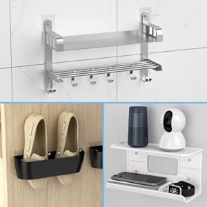 Yocice Wall Mounted Shoe Rack Accessories SMA01, Sticky Mounts, Adhesive Base,Locked by Nuts and Screws Shoe Rack SM02, SM03, SM05,SM06