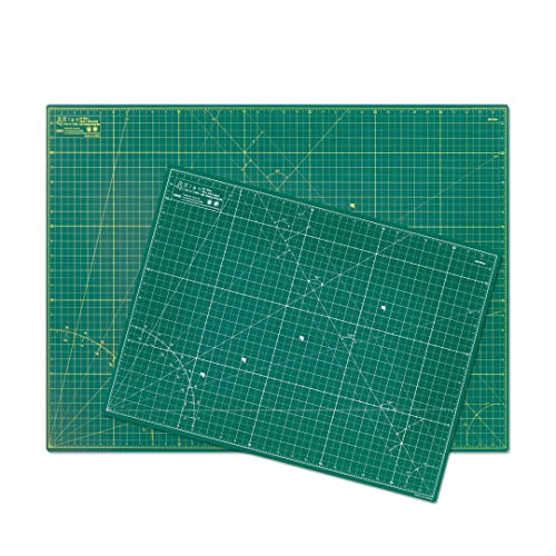 Elan Cutting Mat A1 Green, 5-Ply Craft Mat, Self Healing Cutting Mat 36x24, Craft Cutting Board, Art Mat, Imperial Sewing Mat, Quilting Mat, Hobby Mat, for Sewing, Quilting, Quilting supplies