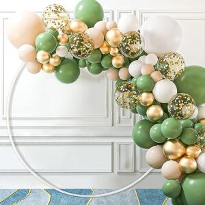 59" round balloon arch kit, collapsible and reusable pvc tubes create balloon ring backdrop kit for wedding, birthday party, photo background, baby shower, festival decoration-valentine's day