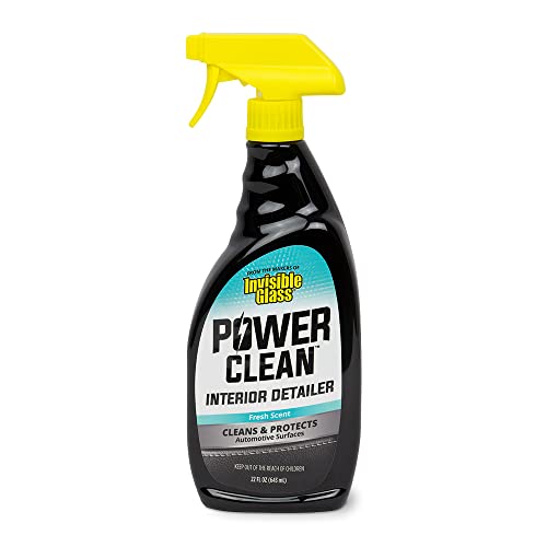 Invisible Glass 92024 22-Ounce Power Clean Automotive Interior Detailer Cleaner Protectant and Conditioner to Restore Interior Surfaces Prevent Fading