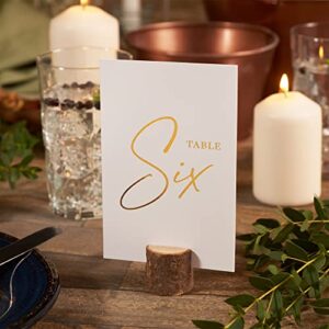 Twistionery Wedding Table Numbers - Gold Table Numbers for Wedding Reception - Table Number Cards - Table Wedding Number Cards - Table Numbers 1-30