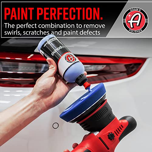 Adam's 9mm Dual Action Car Polisher (Polishing Kit) - Buffer Car Scratch Remover for Car Detailing | Includes Polish, Compound & Pads