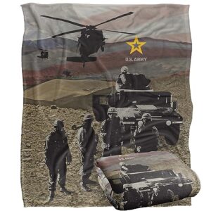 u.s. army blanket, 50"x60" army values, silky touch super soft throw