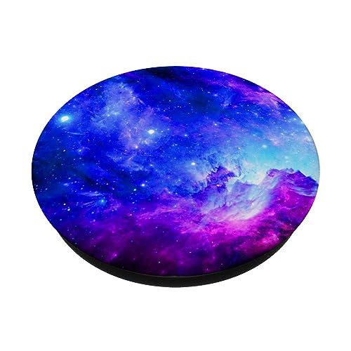 galaxy nebula space universe stars cosmos purple blue PopSockets Standard PopGrip