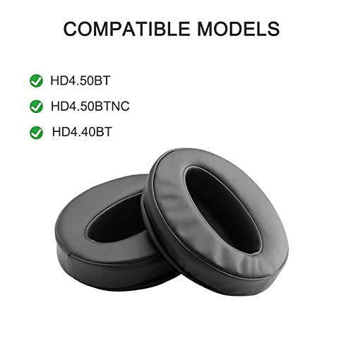 Adhiper Replacement Ear Pads for Sennheiser HD4.50BT, HD4.50BTNC, HD4.40BT Headphones,Earpad Cushions for Sennheiser HD400S, HD458BT, HD4.30G, HD350BT Headphones-Soft Memory Foam & Protein Leather