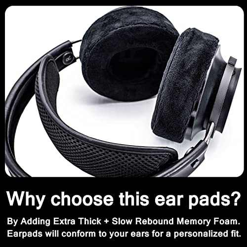 Sixsop Replacement Earpads for Fidelio X2HR X1S X2 X3 Over-Ear Headphones (Velour)