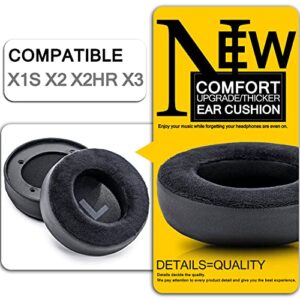 Sixsop Replacement Earpads for Fidelio X2HR X1S X2 X3 Over-Ear Headphones Hybrid (PU/Velour)