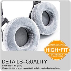 Sixsop Virtuoso XT Upgrade Thicker Earpads - Earpads Compatible with Virtuoso RGB Wireless SE Gaming Headset Replacement Ear Pads/Ear Cushion/Ear Cups (Gray Velour)