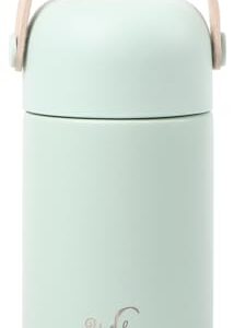 YERBAM 5.5oz Mini Tumbler Stainless Steel Vacuum Insulated Water Bottle Double Wall Thermos Flask Small Size BPA Free Leakproof (tea green)