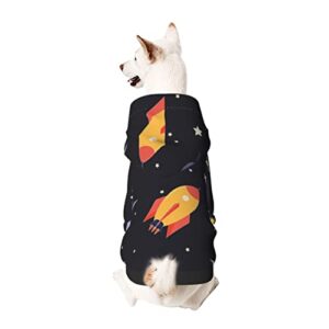 universe rockets pet dog hoodies - soft and warm dog hoodie sweater, cold weather clothes for xs-xxl dogs winter coat