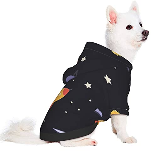 Universe Rockets Pet Dog Hoodies - Soft and Warm Dog Hoodie Sweater, Cold Weather Clothes for XS-XXL Dogs Winter Coat