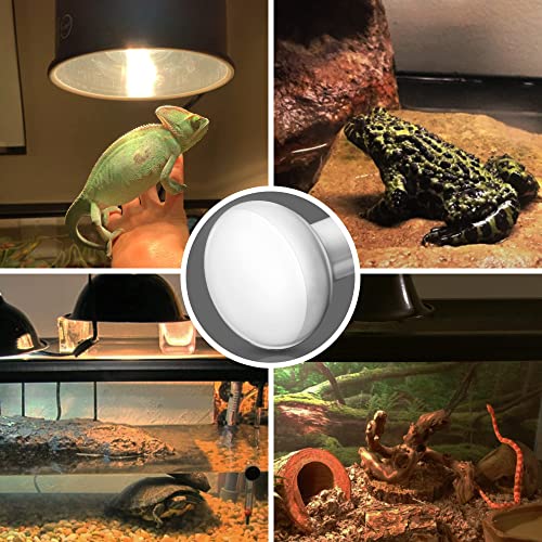 Briignite Heat Lamp Bulbs, UVA Reptile Light, Reptile Heat Lamp Bulbs E26 Base, 50W Basking Spot Bulb for Reptile, Full Spectrum Heat Light Bulb for Turtle Lizard Tank, Bearded Dragon, 1 Pack