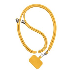 cogear - universal phone lanyard patch, nylon patch phone lanyard, crossbody nylon patch phone lanyards (yellow, 1 pcs)