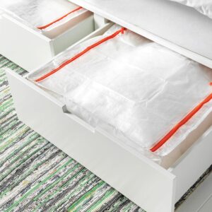 Storage Case, White, 55x49x19 cm (22x19x7"). For Underbed storage, Shelves, Wardrobes, Hang to wall simply. PARKLA IKEA.