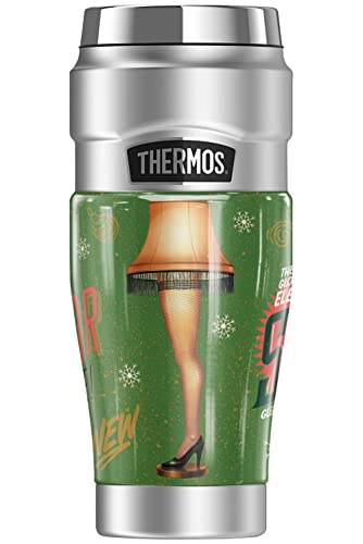 THERMOS A Christmas Story Leg Lamp STAINLESS KING Stainless Steel Travel Tumbler, Vacuum insulated & Double Wall, 16oz