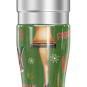 THERMOS A Christmas Story Leg Lamp STAINLESS KING Stainless Steel Travel Tumbler, Vacuum insulated & Double Wall, 16oz