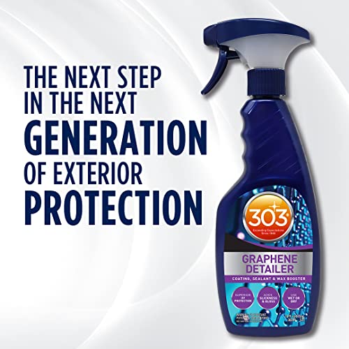 303 Graphene Detailer – Enhances Protection on Existing Coatings, Sealants, and Waxes – Superior UV Protection, Safe for All Automotive Exterior Surfaces – 16oz (30247)