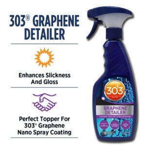 303 Graphene Detailer – Enhances Protection on Existing Coatings, Sealants, and Waxes – Superior UV Protection, Safe for All Automotive Exterior Surfaces – 16oz (30247)
