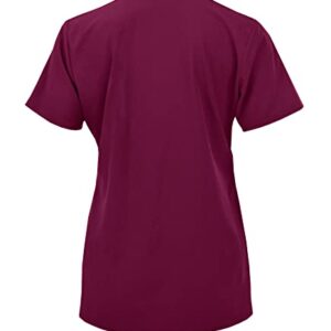 GT Performance Women Medical Nursing Scrub Top GT 4FLEX-Berry/Wine-Medium