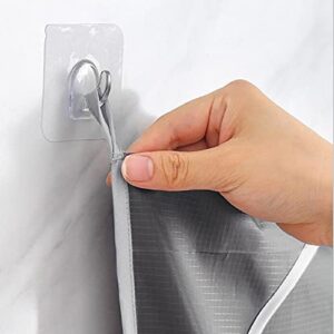 Creat Col Boy Free Gray Cup Hooks, Adjustable with Hanging Bag 2 Suction Clothes Dirty Housekeeping & Organizers (Gray)