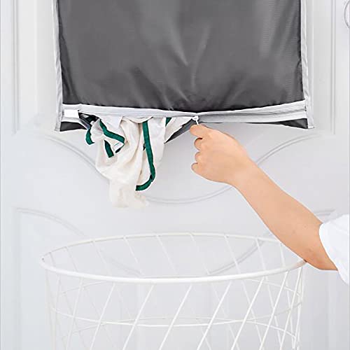 Creat Col Boy Free Gray Cup Hooks, Adjustable with Hanging Bag 2 Suction Clothes Dirty Housekeeping & Organizers (Gray)