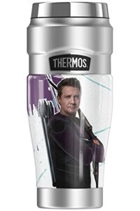 thermos hawkeye clint barton stainless king stainless steel travel tumbler, vacuum insulated & double wall, 16oz
