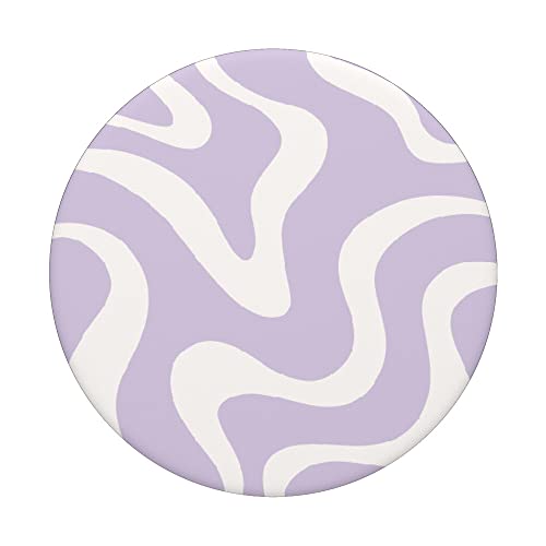 Purple Lilac Retro Swirl 60s 70s Design PopSockets Swappable PopGrip