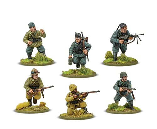 Warlord Bolt Action Italian Army & Blackshirts 1:56 WWII Military Table Top Wargaming Plastic Model Kit Figures 402015801