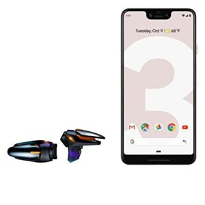 boxwave gaming gear compatible with google pixel 3 xl - touchscreen quicktrigger auto, trigger buttons autofire gaming mobile fps - jet black