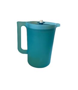 tupperware 2 quart pitcher, in aqua blue